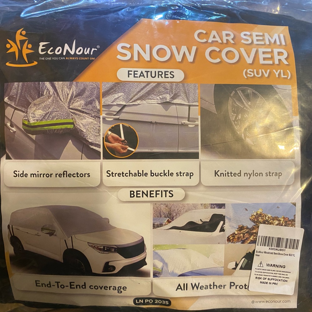Car Semi Snow Cover